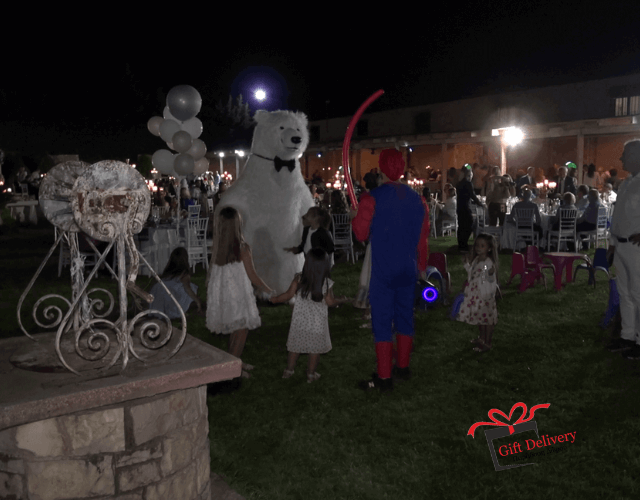 White Bear for Children's Kids Parties in Athens. Order a greeting from a polar bear in Athens. Polar bear for birthday. polar bear in Athens. Order a Polar Bear for children's kids parties. Animator White Polar Bear for a Children's kids Party in Athens. Mascotte White Polar Bear at a kids children's party. Gift Delivery.